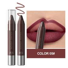 1 pieza Delineador de labios resistente al agua con aroma a chocolate mate, para un contorno de labios preciso para uso diario, festivales, fiestas y maquillaje de escenario - Multicolor - View 9