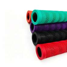 MOTSUV Mountain Bike Bicycle Riding Non-Slip Soft Handlebar Grips Set, Universal Lock-On, Rubber + Silicone Brake Grip Protector Kit - Multicolor - View 4