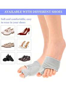 2pcs Toe Protection Set: Unisex Nighttime And Home Foot Care Tools - Hand Washable - Toe Friction Separator, Suitable For Runners, Easy To Wear Foot Protection Set - A - View 6