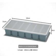 1/2 Cup Silicone Freezer Tray With Lid - Silicone Freezer Mold, 1 Set For Preparing And Freezing Various Sauces And Other Dishes, Makes 6 Pieces Of 1/2 Cup Portion Cubes - Multicolor - View 78
