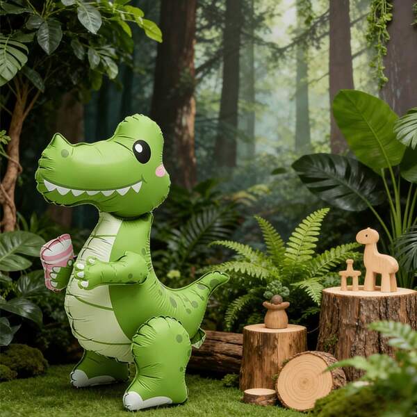 73cm Tall 3D Crocodile Animal Balloon, Cartoon Foil Balloon, Crocodile Birthday Balloon, Large Balloon, Animal Theme, Cute Cartoon Decoration, Animal Park, Photo Prop, Birthday