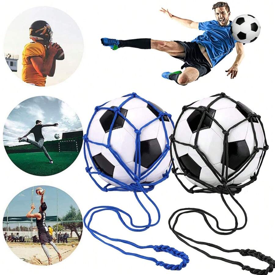 1pc Soccer Kicking Trainer Football Net KICKER Single Person Practice Ball Rack Bag Soccer Beginner Ball Control Skill Trainer Unisex Soccer Training Equipment