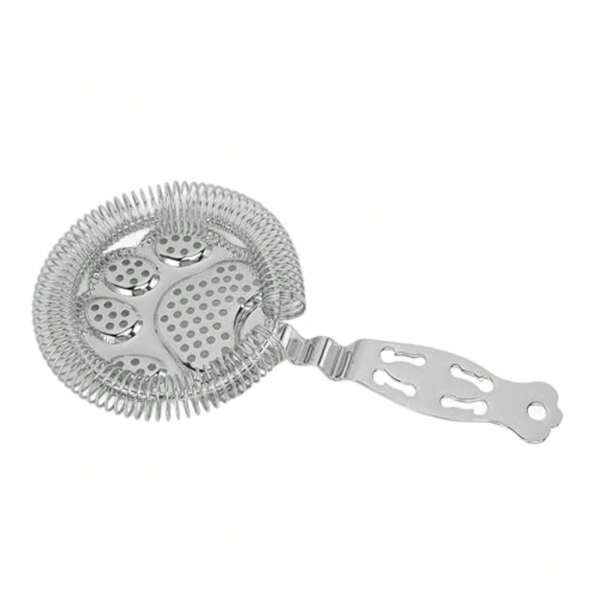 Stainless Steel Cocktail Strainer, Silver Fine Mesh, 304 Grade, Ice Filtration And Mixing, Bartending Tool, Home Bar Party Use