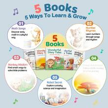 Kids English Nursery Rhymes And Fun Educational Story Books With Colorful Illustrations Life Lessons Adventure And Discovery Math Skills Early Learning And Preschool Read Aloud For Parent Child Reading Birthday Gift For Boys And Girls - Fun Storybook - View 4