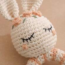 1pc Handmade Crochet Baby Rattle, Multiple Colors Available, Animal Rattle, Parent-Child Interaction, Built-In Bell, Cute 3D Design, Rich Details, Attract Baby's Attention, Exercise Baby's Hearing, Gift For New Moms, Christmas Gift, Newborn Commemorative Gift - Multicolor - View 4