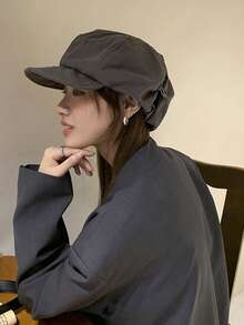 Vintage Newsboy Cap, Face-Flattering Design, Casual Versatile, Essential Retro Artistic Accessory For Women, Breathable And Comfortable, Artist Style - Multicolor - View 9