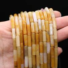 1 Strand Natural Stone Cylindrical Loose Beads Agate Spacer Beads For Jewelry Making DIY Bracelet Necklace Accessories - 4x13mm - View 19