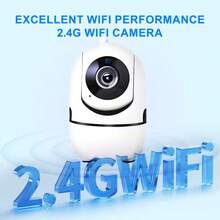 1件/2件 室內監控攝影機，青少年監控攝影機，WiFi家用寵物攝影機，適用於狗或貓，僅支持2.4G WiFi，不支持5G WiFi，遠程控制，雙向語音 - 白色 - 查看 3