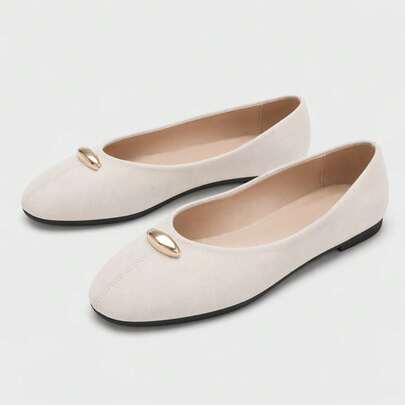 Women's Minimalist Fashion Comfortable Slip-On Solid Color …