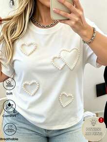 Plus Size T-Shirts - White - View 1