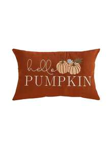 1/2/4件感恩節抱枕套 Hello Pumpkin 字母裝飾枕套 單面無刺繡 適用沙發、客廳、臥室家居裝飾 不含枕芯 - 彩色 - 查看 16