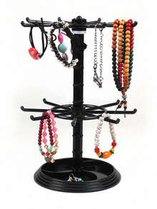 Crochet de porte-clés, article décoratif, petit pendentif, petit support d'affichage de poupée, support de rangement de perles fait main, support rotatif, support de rangement de bureau - Multicolore - Voir 5