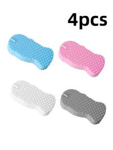 2pcs Exfoliating Shower Sponges, Soft Body Scrubber With 3D Fish Scale Texture, Gentle Bath Sponge For Shower & Bath, Rich Lather, Easy Grip, Reusable Bath Accessories - Multicolor - View 13