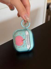 Casing Earphone Apple Pods 4 Pro 3 Generasi ke-3 Warna Pink Gaya Korea, Pelindung Earphone Bluetooth Nirkabel Apple Pods 1/2 Generasi ke-2/ke-3 untuk Wanita - Biru - View 10
