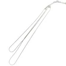 1 Set Minimalist Fashion Niche High-End Design 18K Gold Plated 304L Stainless Steel Snake Chain Necklace, Suitable For Summer, Beach, Vacation, Daily Commute, Versatile For Women - Multicolor - View 6