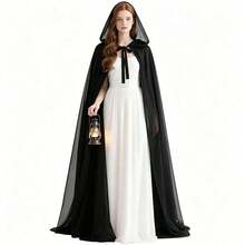 New Medieval Halloween Cloak With Large Hat, Vintage Multi-Color European Noble Overcoat Robe - Multicolor - View 10