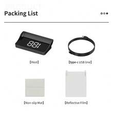 YNF GPS 白色智慧 HUD 抬頭顯示系統,整合 GPS+北斗高畫質導航,10Hz 高更新率,Type-C 介面即插即用,僅支援 Km/H - W1 - 查看 10