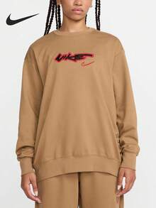 Nike/Nike Authentic Fashion Women's Street Dance Print Crew Neck Minimalist Casual Sweatshirt FZ0257-224 - FZ0257-224 - View 1