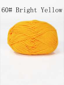 4-Ply Milk Cotton Yarn For Crocheted Blanket, Clothes, Handbag, Slippers, Various Color Combinations, 50g Per Piece, Autumn And Winter Crocheted Scarves, Hats, Sweaters, Etc. DIY Gifts, Suitable For Beginners - Multicolor - View 16