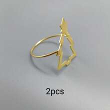 Cincin Serbet Dekorasi Rumah, Dekorasi Meja, Cocok untuk Liburan, Pesta, Ulang Tahun, Pernikahan, Jamuan Makan Malam, Pertemuan dan Dekorasi Kreatif Harian Lainnya, Berbagai Gaya dan Elemen, 2pcs/4pcs/6pcs/12pcs/20pcs/50pcs (Pilihan) - MultiWarna - View 21