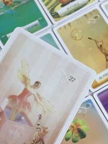 1盒西班牙神諭卡,結合塔羅、易經符文、決策卡與指南,適合初學者占卜卡 - 彩色 - 查看 9
