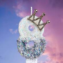 New Creative Silver Crown Digital Candles 1-9, Birthday Theme Party Cake Digital Decorative Candles, Exquisite Anniversary Cake Hat Decoration Sweet Adult Ceremony Cake Decoration. - Crown - View 18