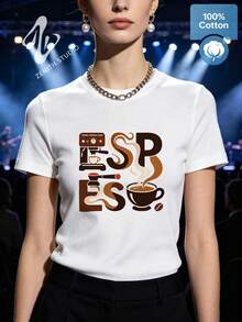 Women T-Shirts - 白色 - 查看 1