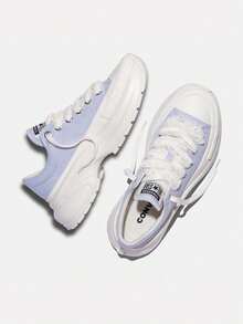 Converse 女款 Chuck Taylor SEASONAL 帆布低筒運動鞋 A24219C - 淡紫色 - 查看 6