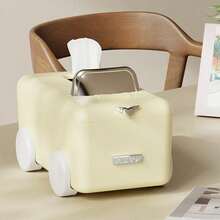 Minimalist Multi-Functional Storage Decor Tissue Box, Creative Small Car Cute Tissue Holder, Unique Car-Shaped Style, Suitable For Living Room, Bathroom - Multicolor - View 7