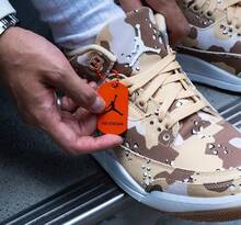Jordan 女款運動鞋 皮革輕量透氣緩震 日常休閒 黑色 HM4301-200 - 棕色 - 查看 7