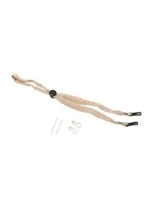 1pc Adjustable Straw Hat Windproof Chin Strap, Hollow Lace Hat Fixing Rope With Double Clips, Anti-Loss Hat Rope, Suitable For Beach Sun Hat, Fishing Bucket Hat, Outdoor Travel Accessories - Multicolor - View 13