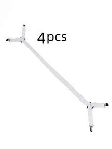 2pcs/4pcs Adjustable Cross Bed Sheet Fastener - Elastic Fitted Sheet Clips, Triangle Design, Long 2-Side 4-Clip, (Clips Can Be Reassembled And Reused) Suitable For All Mattresses Secure Fixing Clips, Machine Washable Fasteners, Supports Multiple Installation Methods - Multicolor - View 12