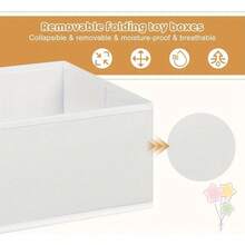 1pc White Wardrobe Stratification Storage Rack With 6 Detachable Organizing Boxes – Space-Saving Closet Organizer For Clothing, Accessories & Daily Essentials – Easy Assembly, Clean Modern Design, Fits Standard Closets - White - View 9