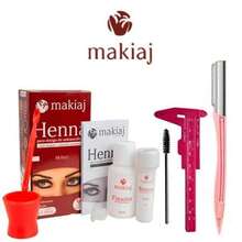 Henna Makiaj para Sobrancelhas + Paquímetro e Acessórios | Várias tonalidades disponíveis - CASTANHO MÉDIO - Visão 3