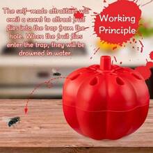 Reusable Pumpkin Fruit Fly Trap, Suitable For Home Kitchen Countertop And Outdoor Orchard, Effective Pest Control, Practical Pest Control Tool - / - View 6