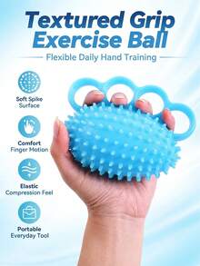 4-Finger Spiky Ball For Hand Exercise, Stress Relief, And Training - Multicolor - View 7