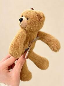 1pc Cute Bear Side Hair Clip Suitable For Kids To Wear - Multicolor - View 2