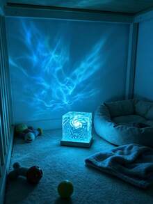 1 pieza Luz de Proyección de Atmósfera Aurora LED con Control Remoto RGB, Alimentada por USB, Proyector de Cielo Estrellado de Galaxia, Luz Nocturna para Dormitorio, Decoración de Habitación para Adultos, Cine en Casa, Decoración de Boda, Luz de Proyección Mágica como Regalo, Fiesta de Vacaciones, Decoración del Hogar - Multicolor - Ver 2