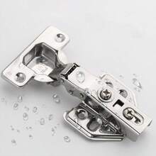 Reinforced Hinge Repair Kit, Cabinet Door Hinge Repair Plate Set, Stainless Steel Furniture Fixing Plate, Wardrobe Door Hinge Side Plate Damage Repair Patch Accessory Pack, Cabinet Door Repair Plate Hinge Fixing Plate Installation Piece Tool Furniture Hinge Hole Repair Gadget - Boxed - View 8