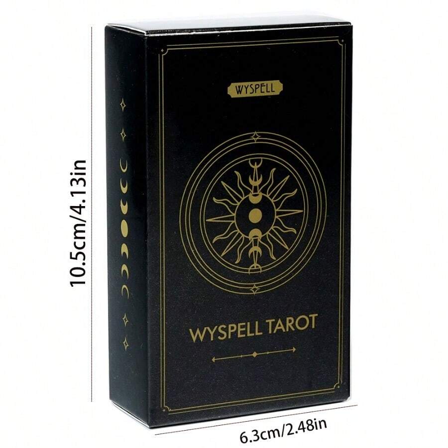 Wyspell Tarot Cards Fortune Telling Game Card Divination Fate Party Family Board Game - Black - View 1