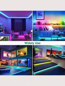 RGB LED 霓虹燈條 附遙控器，USB 供電，多色變色燈光，適合遊戲房與臥室裝飾，可彎曲 5V 霓虹燈 - ACOSH NEON，臥室霓虹燈 - LED燈帶 - 查看 7