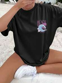 Women T-Shirts - Black - View 2
