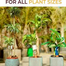2pcs Clay Vacation Plant Watering Spikes, Wine Bottle Watering Stakes, Slow Release Plant Watering Nails, Automatic Watering Device For Indoor And Outdoor Plants - Multicolor - View 6
