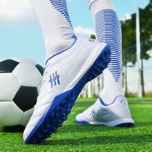 TF Studded Football Shoes, Suitable For Teens And Adults, Men And Women, Minimalist Design, Also Suitable For Students - Blue and White - View 13