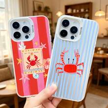 Summer Ocean Marine Life Striped Laser Phone Case For Samsung Galaxy S25 S22 Ultra Plus S21 FE S24 S23 Ultra Plus FE Back Covers - CH-White HYSWTW 4 - 查看 5