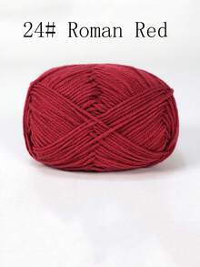 4-Ply Milk Cotton Yarn For Crocheted Blanket, Clothes, Handbag, Slippers, Various Color Combinations, 50g Per Piece, Autumn And Winter Crocheted Scarves, Hats, Sweaters, Etc. DIY Gifts, Suitable For Beginners - Multicolor - View 52