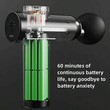 Multifunctional Portable Fascia Gun, Electric Massager, USB Charging Port, 6-Speed Adjustable + 8 Replaceable Massage Heads, Suitable For Muscle Relaxation After Sports And Fitness, Applicable To Sports And Fitness, Christmas Or Halloween Gift For Family, Friends, Classmates, Handheld Device, Fascia Massager, Fitness Enthusiasts - Multicolor - View 8