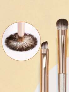 8/5/2/1pc Champagne Gold Eyeshadow Brush Set, Soft Makeup Brushes, Eye Makeup Brushes, Beginner Nose Contour Blending Brush, Fine Eyeliner Brush, Pointed Eyebrow Brush, Makeup Tool Set - Gold - View 5