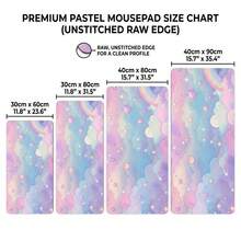 Candy Cloud Mouse Pad, Large Desk Mat, Keyboard Pad, Stitched Edge Non-Slip Design, Thickened Precise Gaming Use, Home Office Desk Accessories, Mouse Pad, Non-Slip Rubber Bottom, Boyfriend Girlfriend Gift, Back To School Office Supplies - Candy Clouds - View 2