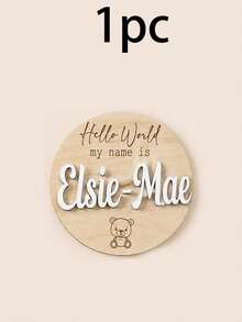 Custom Wooden Name Sign, Personalized Birth Plaque, Room Decor, Customized Name Board, Customizable Keepsake Gift, Boy, Girl, Family, Mother, Friend, Wall Art - Style a - View 10
